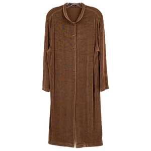 Vikki Vi Brown Button Up Midi Dress | Plus Size 1X